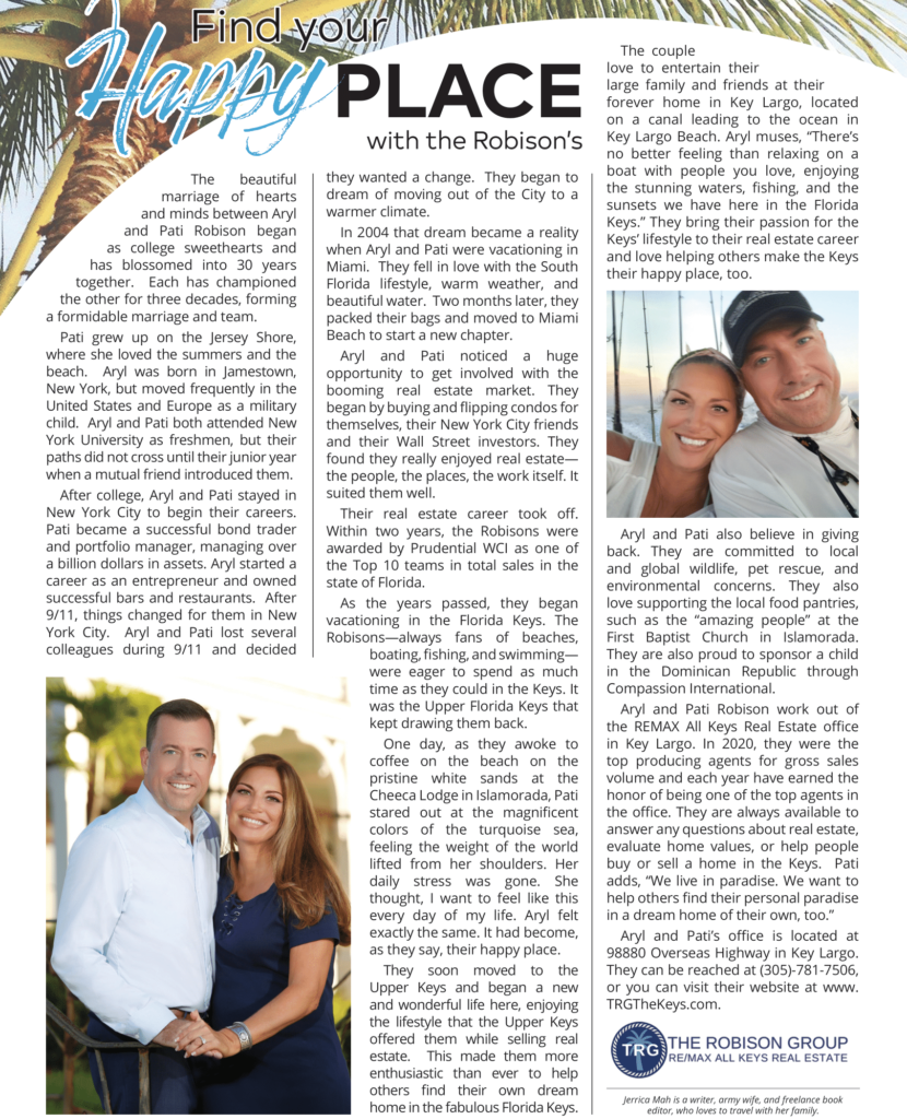 The Robison Group featured in Keys Life Magazine